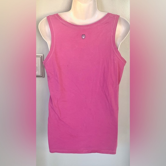 Life Is Good Enjoy the Ride Hot Pink Tank Top Women’s M 8-10 Bike Bicycle - Picture 3 of 4